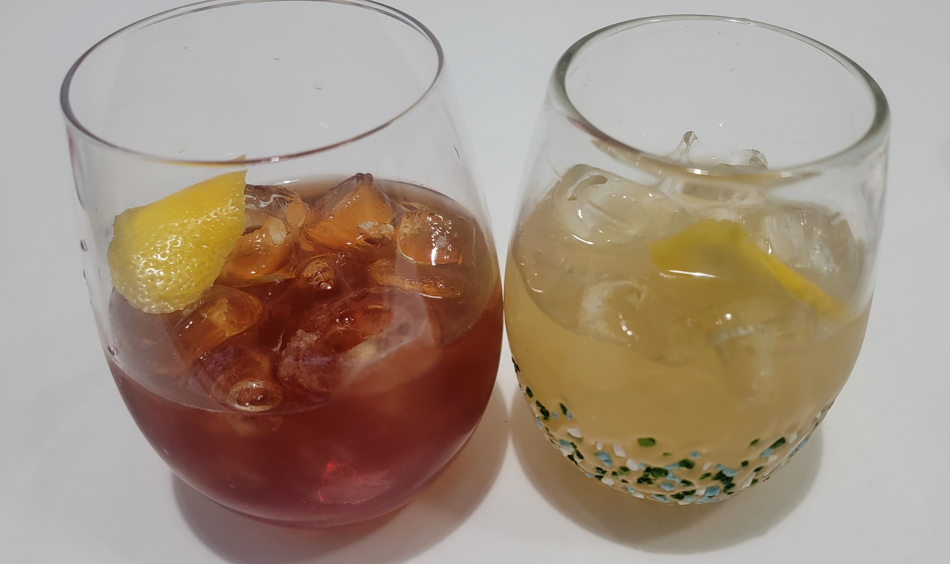 Negroni and Bees Knees cocktails made using Artet Cannabis Aperitif